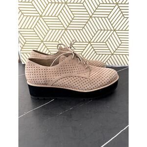 EILEEN FISHER Women's Tan Black Platform Shoes | Size 11